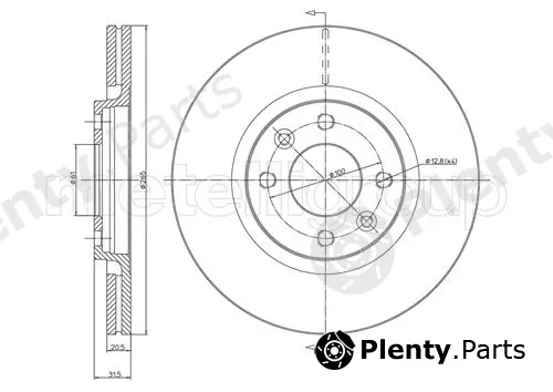 Metelli 23-0152 — Brake Disc