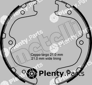 Metelli 53-0297 — Brake Shoe Set, parking brake