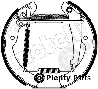 Metelli 51-0178 — Brake Shoe Set Kit premounted