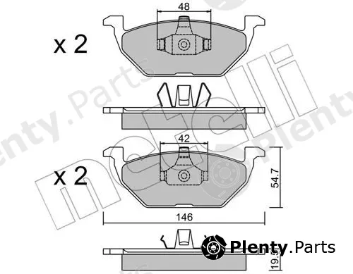 Metelli 22-0211-1 — Brake Pad Set, disc brake
