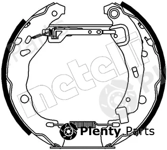 Metelli 51-0155 — Brake Shoe Set Kit premounted