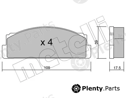 Metelli 22-0001-0 — Brake Pad Set, disc brake