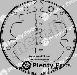Metelli 53-0442K — Brake Shoe Set, parking brake