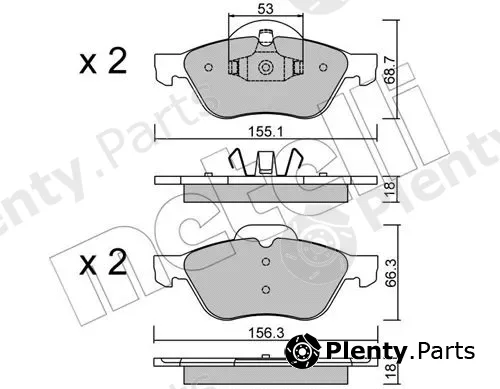 Metelli 22-0335-0 — Brake Pad Set, disc brake