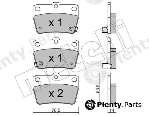 Metelli 22-0431-0 — Brake Pad Set, disc brake
