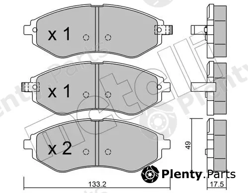 Metelli 22-0508-1 — Brake Pad Set, disc brake