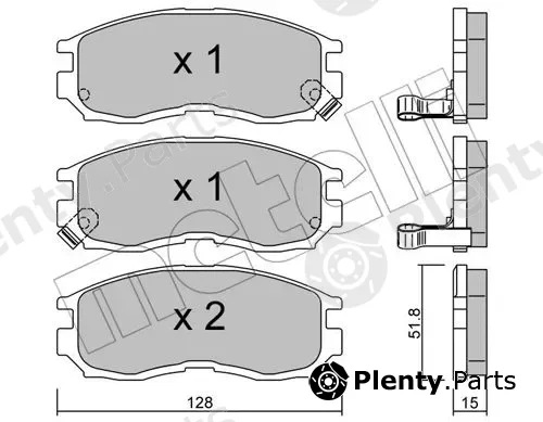 Metelli 22-0224-0 — Brake Pad Set, disc brake