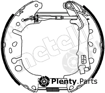 Metelli 51-0223 — Brake Shoe Set Kit premounted