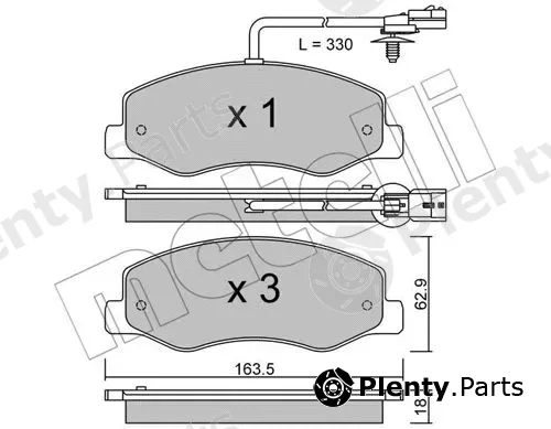 Metelli 22-0900-0 — Brake Pad Set, disc brake