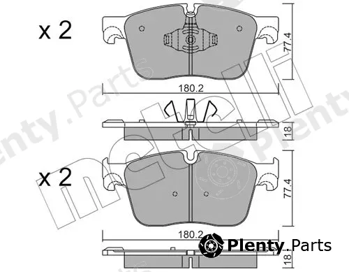 Metelli 22-1124-0 — Brake Pad Set, disc brake