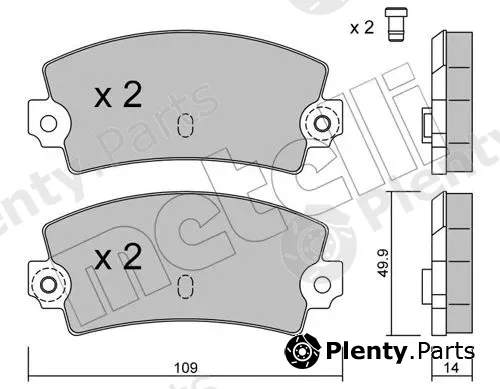 Metelli 22-0147-1 — Brake Pad Set, disc brake