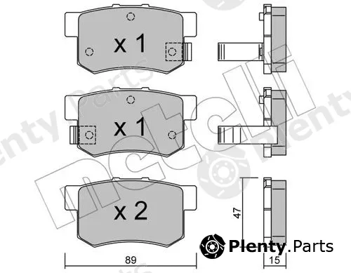 Metelli 22-0173-0 — Brake Pad Set, disc brake
