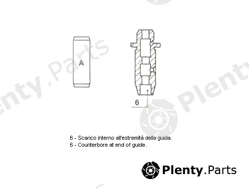Metelli 01-2572 — Valve Guide Standard