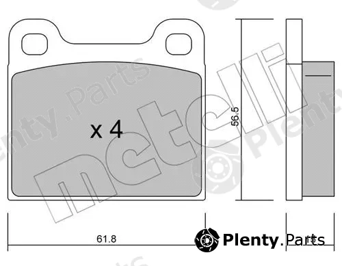 Metelli 22-0003-0 — Brake Pad Set, disc brake