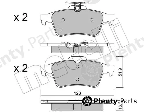 Metelli 22-0337-1 — Brake Pad Set, disc brake