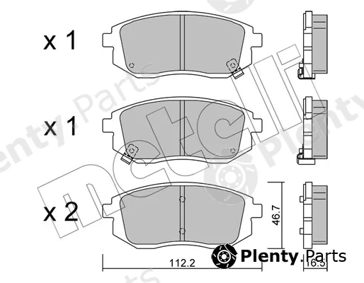 Metelli 22-1353-0 — Brake Pad Set, disc brake