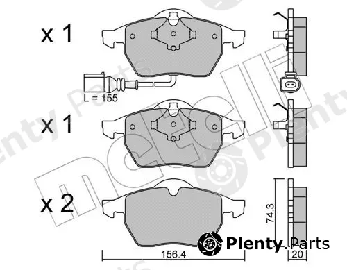 Metelli 22-0181-4 — Brake Pad Set, disc brake