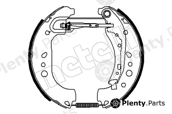 Metelli 51-0529 — Brake Shoe Set Kit premounted