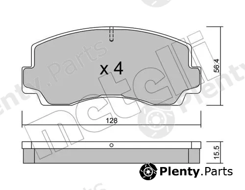 Metelli 22-0243-0 — Brake Pad Set, disc brake