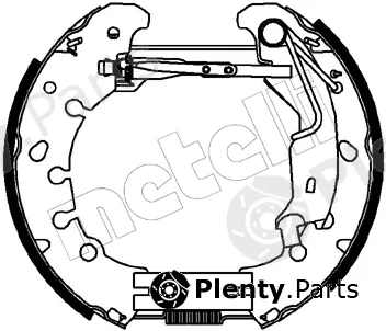Metelli 51-0225 — Brake Shoe Set Kit premounted