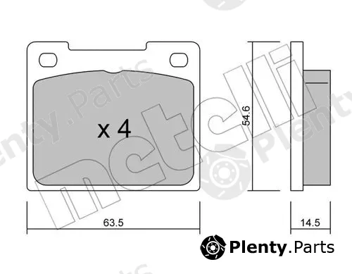 Metelli 22-0020-0 — Brake Pad Set, disc brake