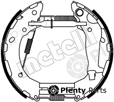 Metelli 51-0484 — Brake Shoe Set Kit premounted