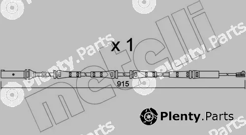 Metelli SU.351 — Warning Contact, brake pad wear