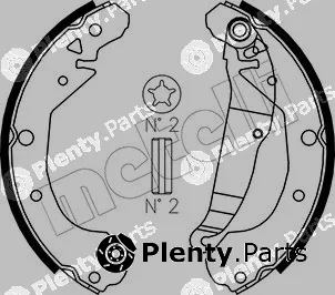 Metelli 53-0048 — Brake Shoe Set