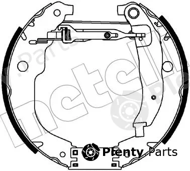 Metelli 51-0448 — Brake Shoe Set Kit premounted