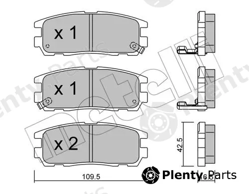Metelli 22-0358-0 — Brake Pad Set, disc brake