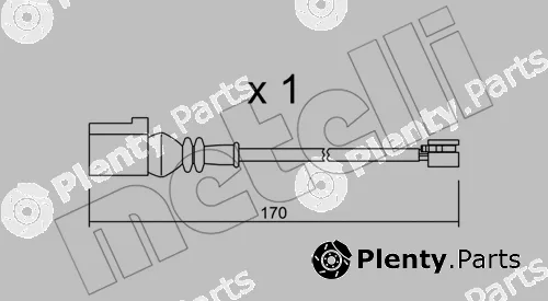 Metelli SU.289 — Warning Contact, brake pad wear