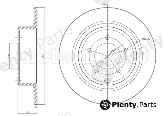 Metelli 23-1223C — Brake Disc