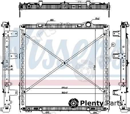 Nissens 61449 — Radiator, engine cooling