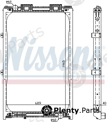 Nissens 62872A — Radiator, engine cooling