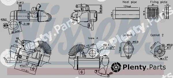 Nissens 989494 — Cooler, exhaust gas recirculation