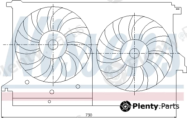 Nissens 85404 — Fan, engine cooling