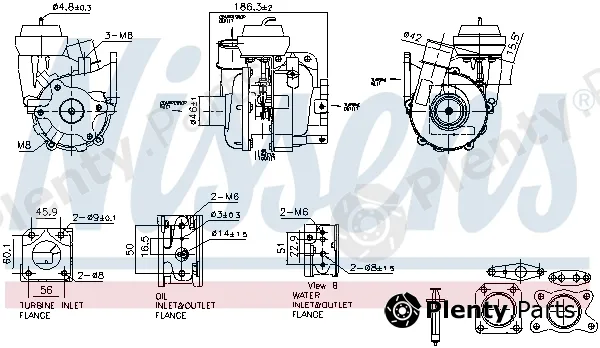 Nissens 93615 — Charger, charging (supercharged/turbocharged) ** FIRST FIT **