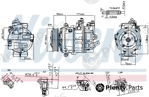 Nissens 890754 — Compressor, air conditioning ** FIRST FIT **