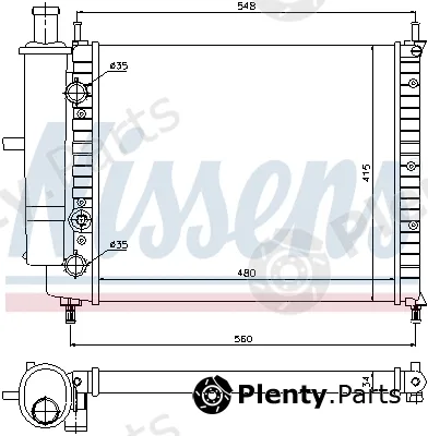 Nissens 690297 — Radiator, engine cooling ** FIRST FIT **