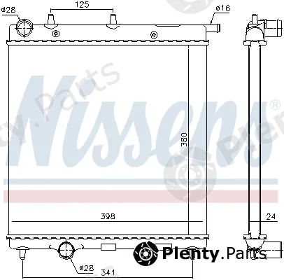 Nissens 694932 — Radiator, engine cooling