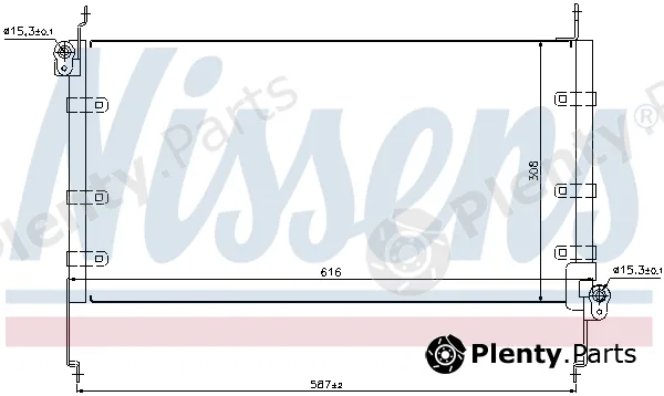 Nissens 94532 — Condenser, air conditioning