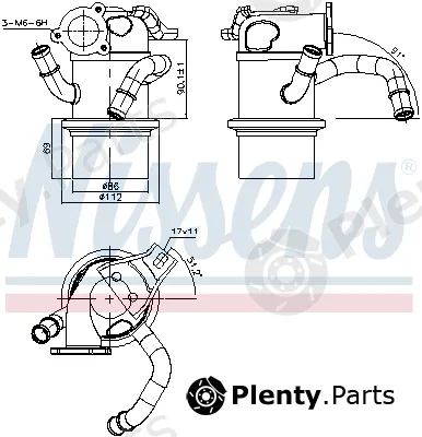 Nissens 989315 — Cooler, exhaust gas recirculation ** FIRST FIT **