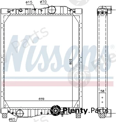 Nissens 69609 — Radiator, engine cooling ** FIRST FIT **