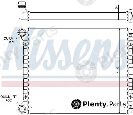 Nissens 695301 — Radiator, engine cooling ** FIRST FIT **