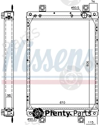 Nissens 61439A — Radiator, engine cooling