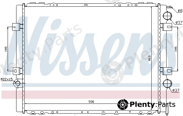Nissens 695163 — Radiator, engine cooling