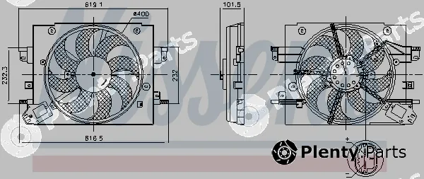 Nissens 850064 — Fan, engine cooling