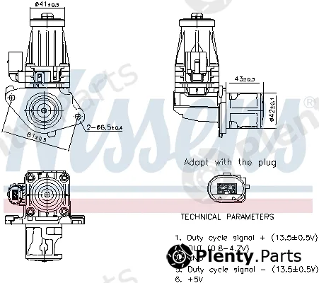 Nissens 98377 — EGR Valve