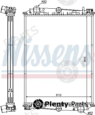 Nissens 614400 — Radiator, engine cooling