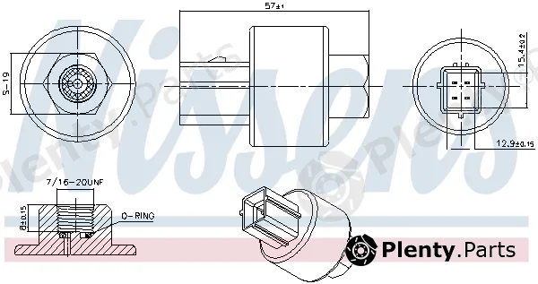 Nissens 301020 — Pressure Switch, air conditioning ** FIRST FIT **
